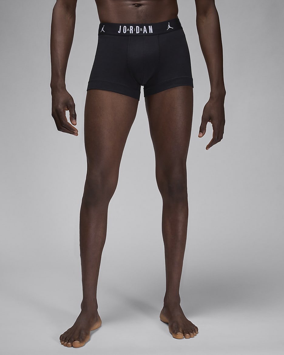 Jordan Men s Flight Cotton Boxer Briefs 3 pack Blue